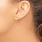 Hinged Hoop Earrings in 14K Yellow Gold