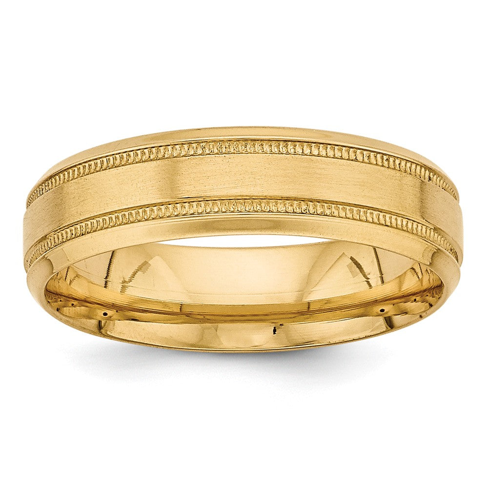 14K Yellow Gold Light Comfort Fit Fancy Band