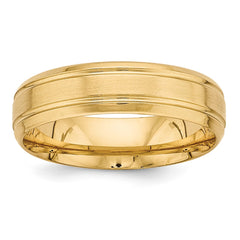 14K Yellow Gold Light Comfort Fit Fancy Band