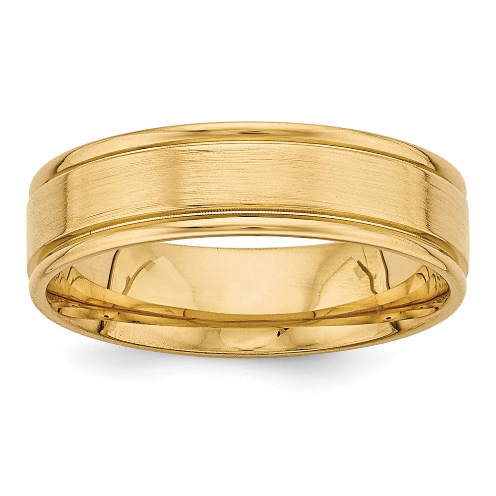 14K Yellow Gold Light Comfort Fit Fancy Band