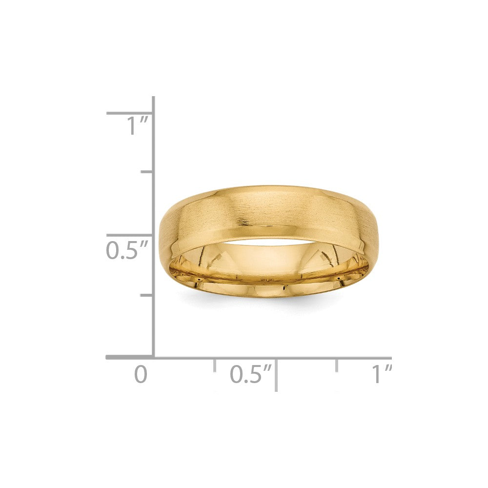 14K Yellow Gold Heavy Comfort Fit Fancy Band