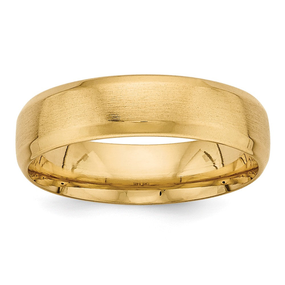 14K Yellow Gold Heavy Comfort Fit Fancy Band