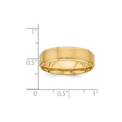 14K Yellow Gold Standard Comfort Fit Fancy Band