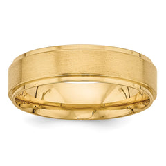 14K Yellow Gold Standard Comfort Fit Fancy Band