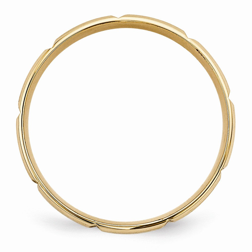 14K Yellow Gold Standard Comfort Fit Fancy Band