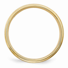 14K Yellow Gold Standard Comfort Fit Fancy Band