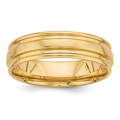 14K Yellow Gold Standard Comfort Fit Fancy Band