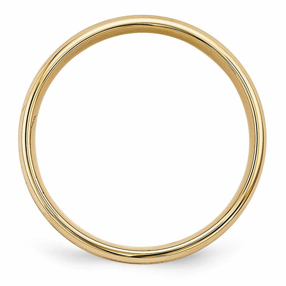 14K Yellow Gold Heavy Comfort Fit Fancy Band