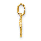 14K Crown Charm