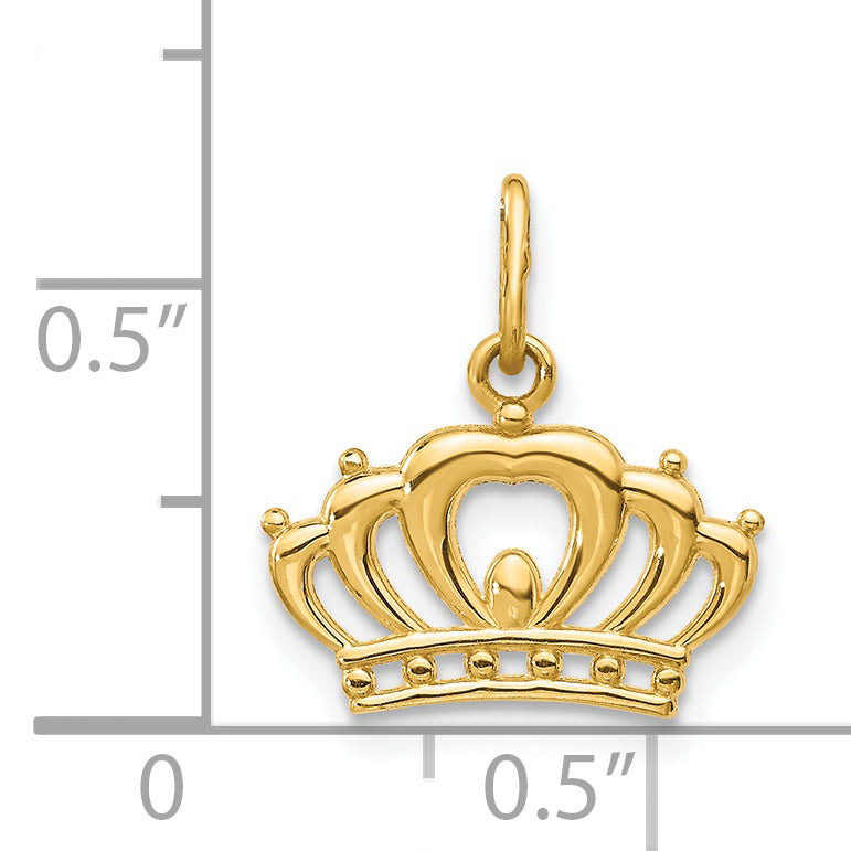14K Crown Charm