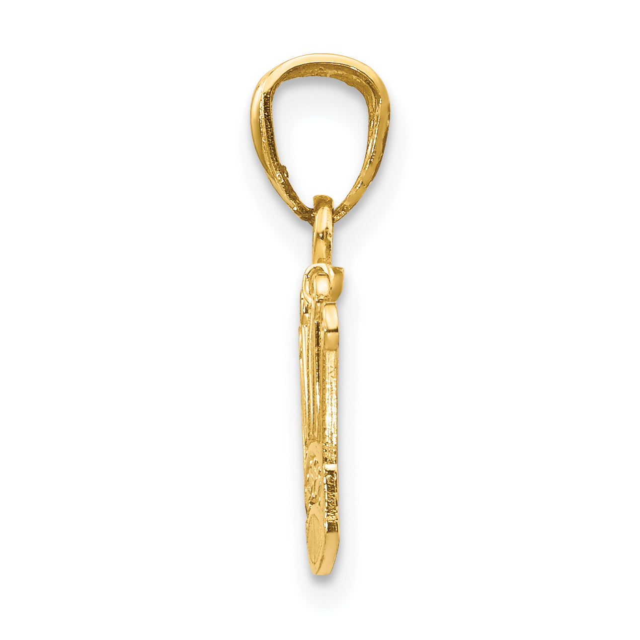 14K Crown Pendant