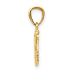 14K Crown Pendant