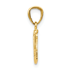 14K Crown Pendant