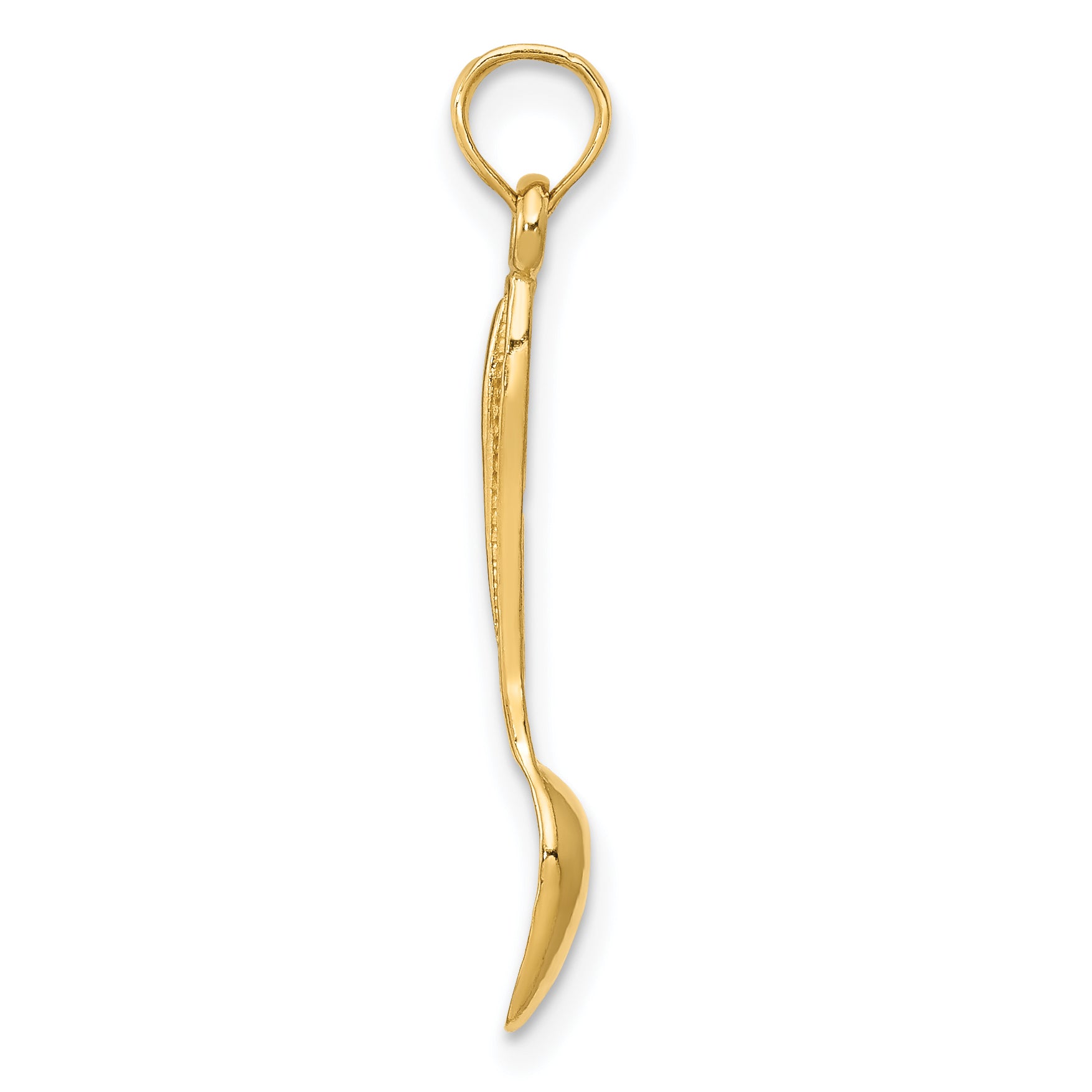 14K 3-D Table Spoon Pendant Secondary image