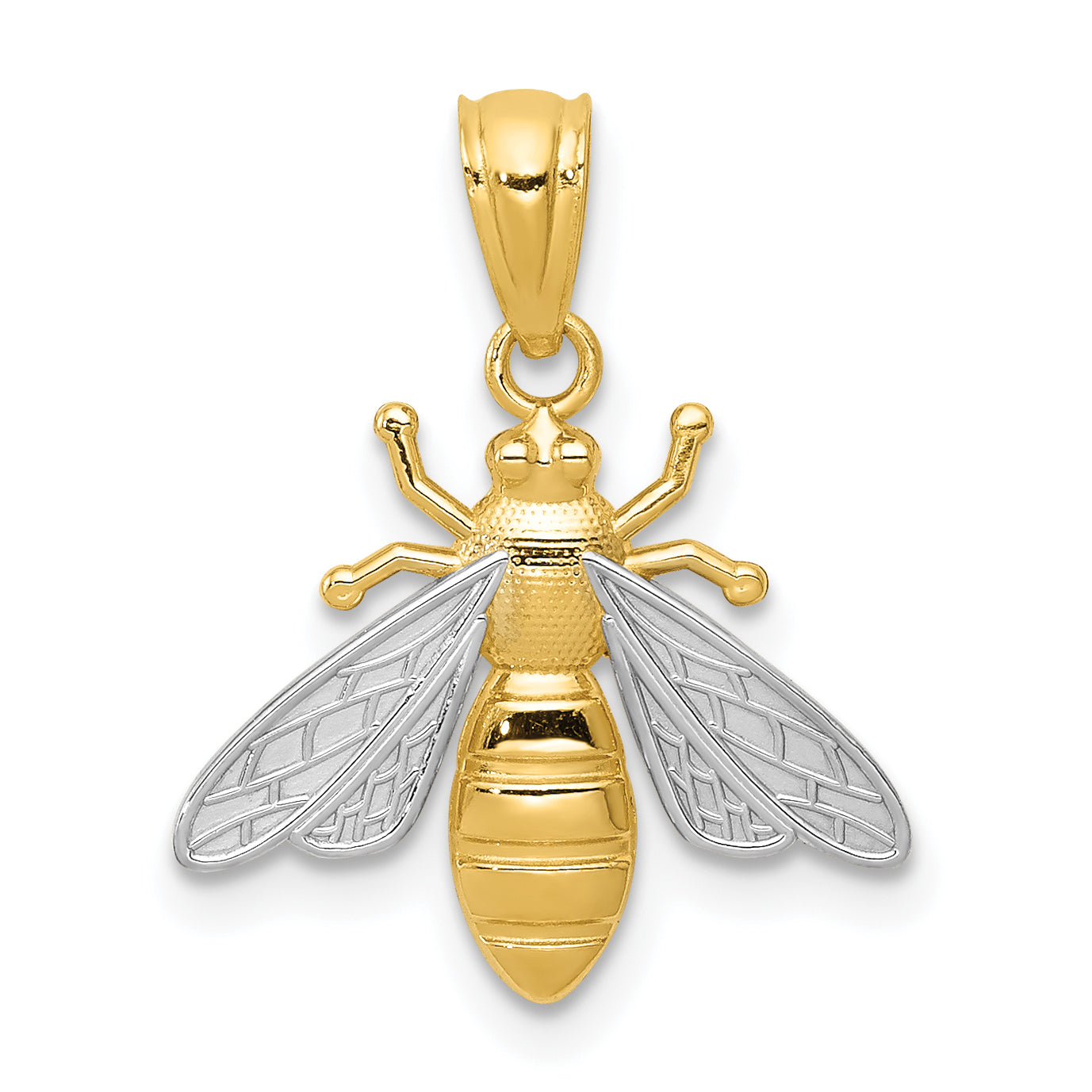14k w/Rhodium Bee Pendant Main image