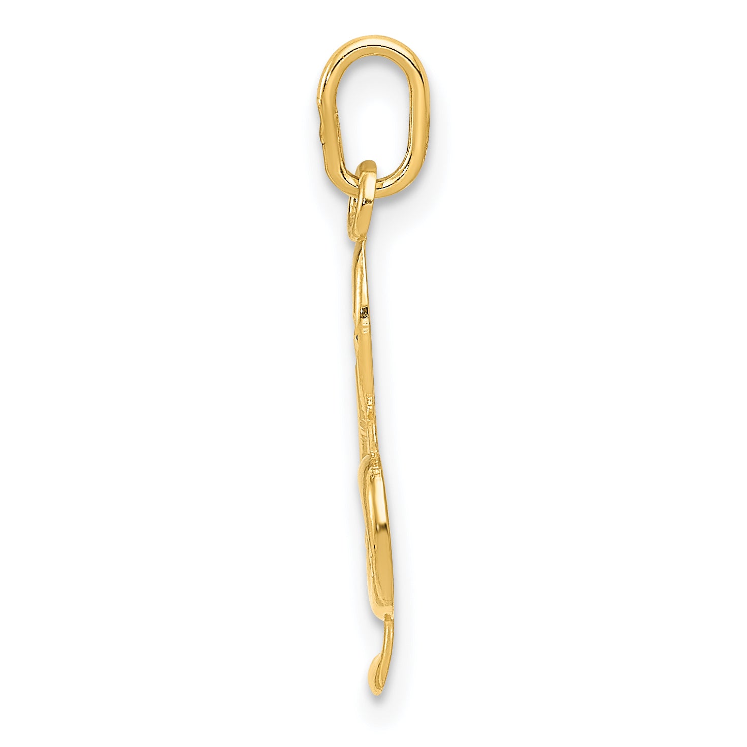 14K Treble Clef Pendant Secondary image