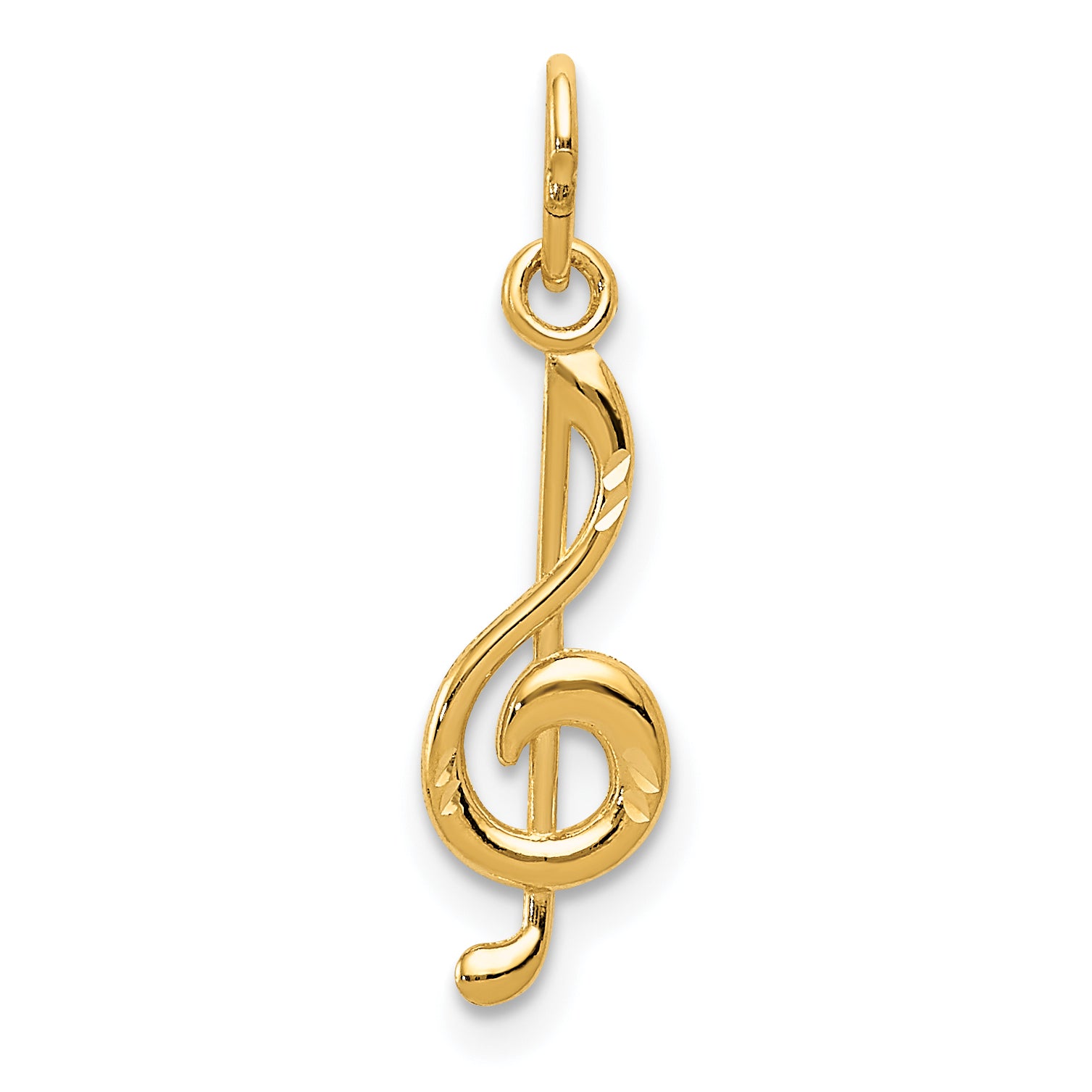 14K Treble Clef Pendant Main image