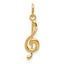 14K Treble Clef Pendant