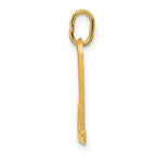14K Yellow Gold Letter D Initial Charm