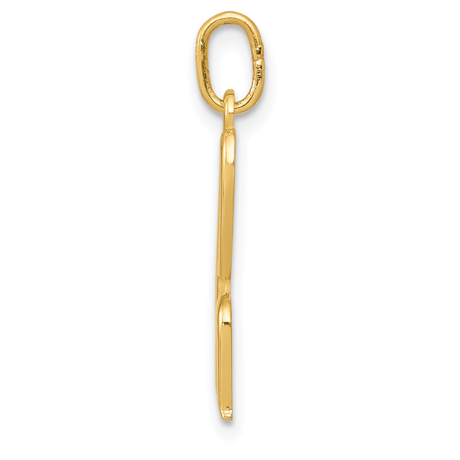 14K Yellow Gold Letter H Initial Charm Secondary image