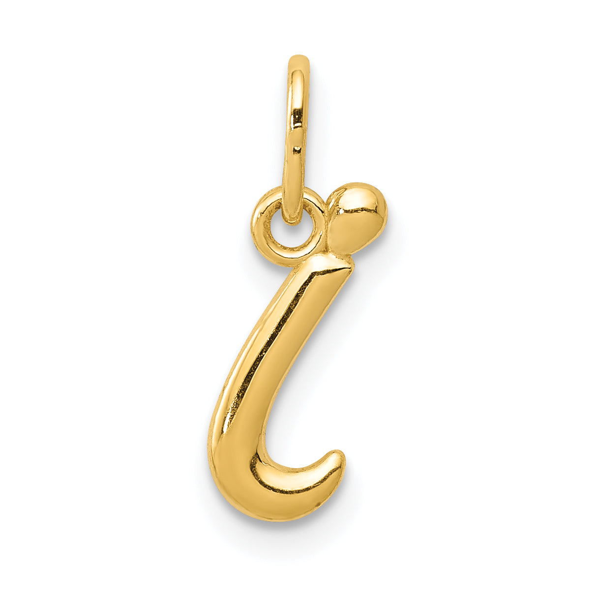 14k Yellow Gold Letter I Initial Charm Main image