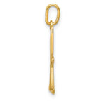 14K Yellow Gold Letter K Initial Charm