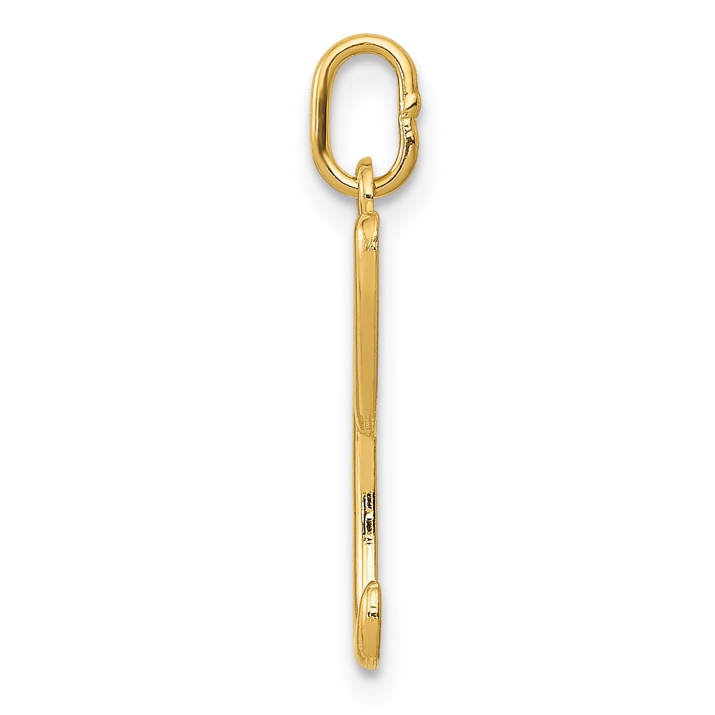 14K Yellow Gold Letter L Initial Charm Secondary image
