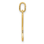 14K Yellow Gold Letter L Initial Charm