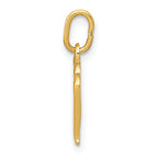 14K Yellow Gold Letter M Initial Charm