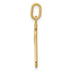 14K Yellow Gold Letter P  Initial Charm