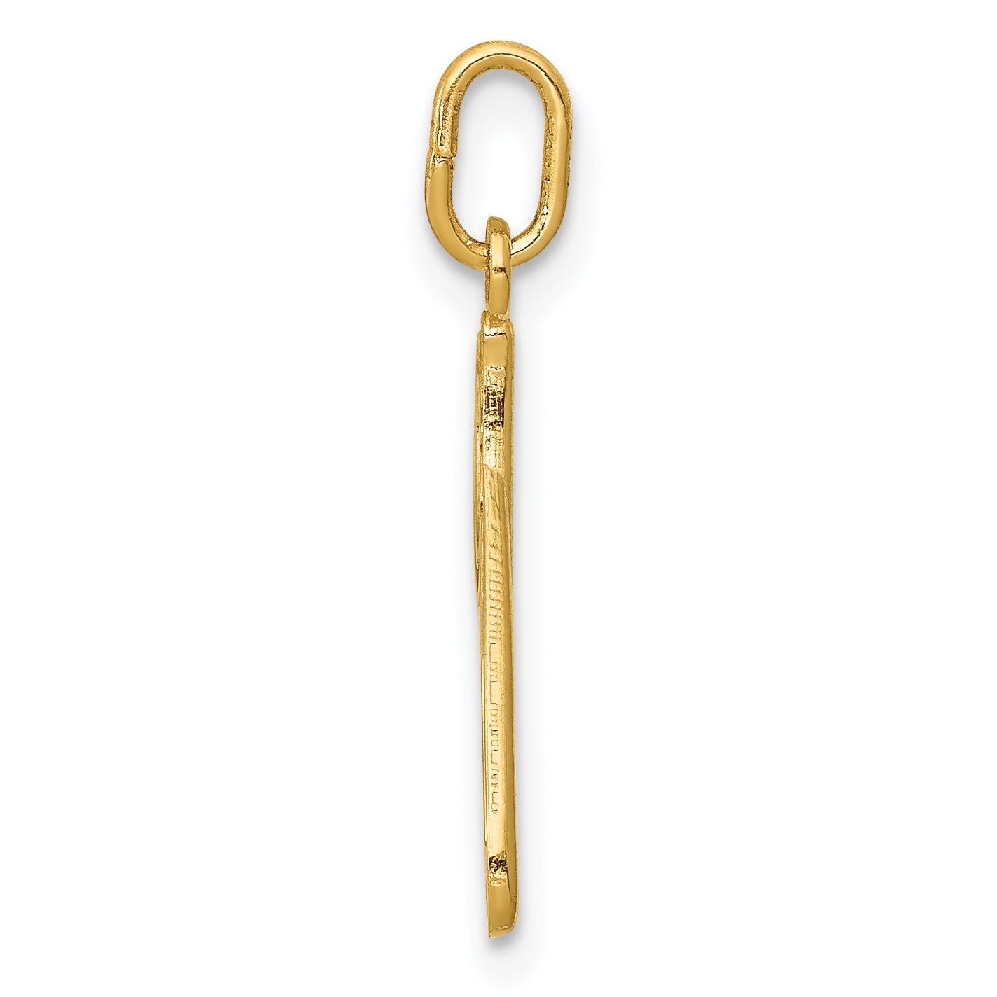 14K Yellow Gold Letter P  Initial Charm