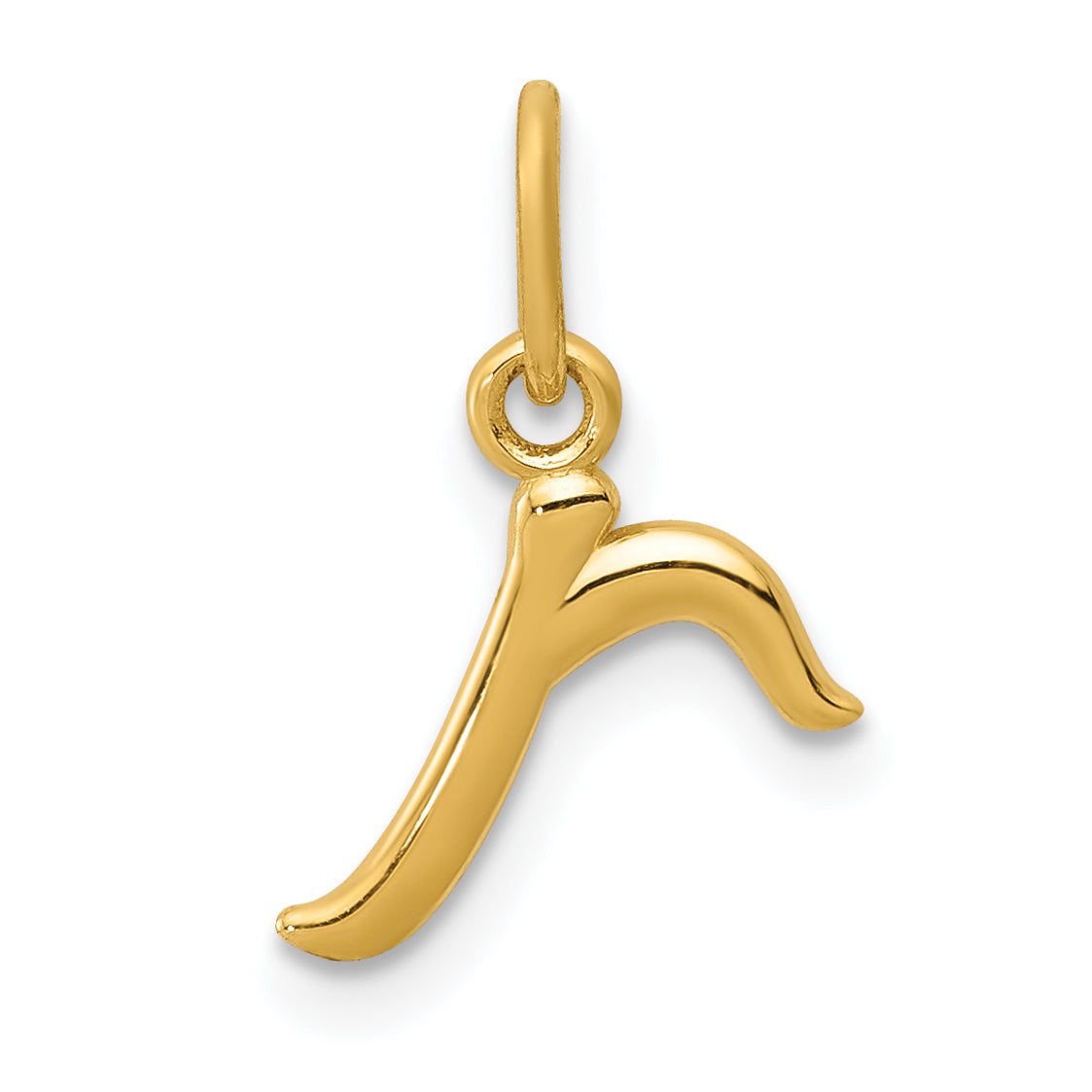 14k Yellow Gold Letter R Initial Charm Main image