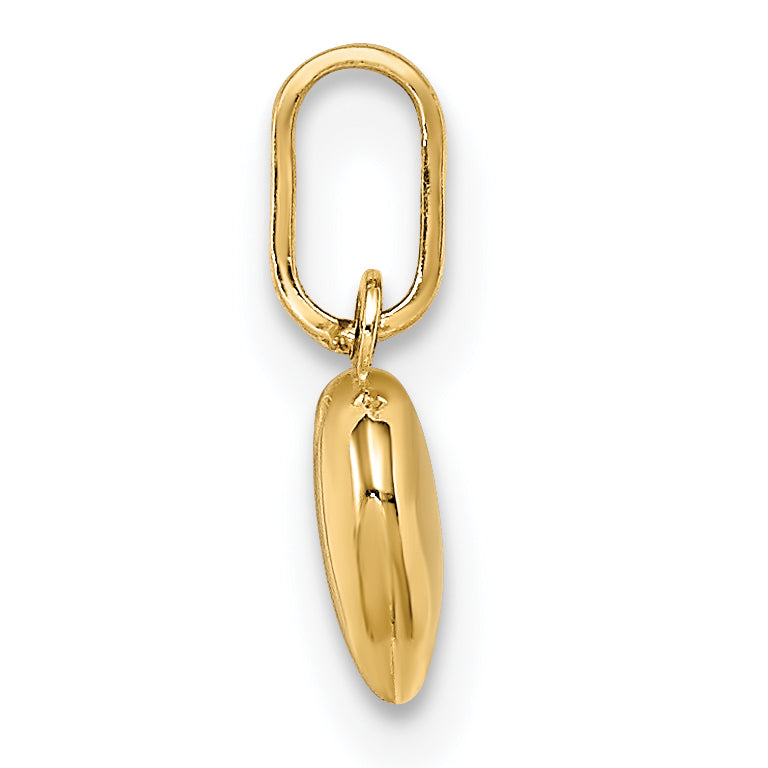 14K Polished 3-D Puffed Heart Charm Secondary image
