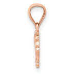 14K Rose Gold Crown Pendant