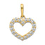 14k CZ Children's Heart Pendant