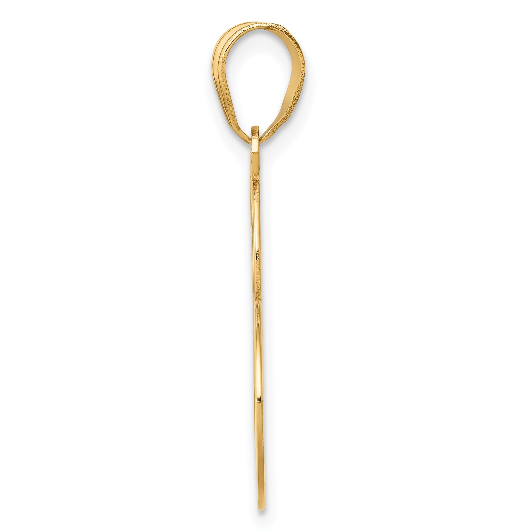 14K Heart W/Cut Out Awareness Ribbon Charm Secondary image
