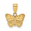 14k Laser Cut Butterfly Charm