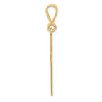 14K Laser Cut Charm
