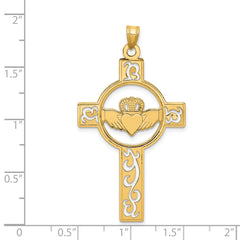 14K Laser Cut Charm
