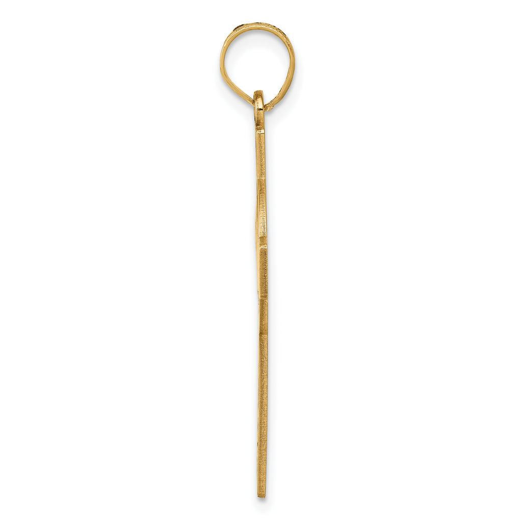 14K Laser Cut Charm