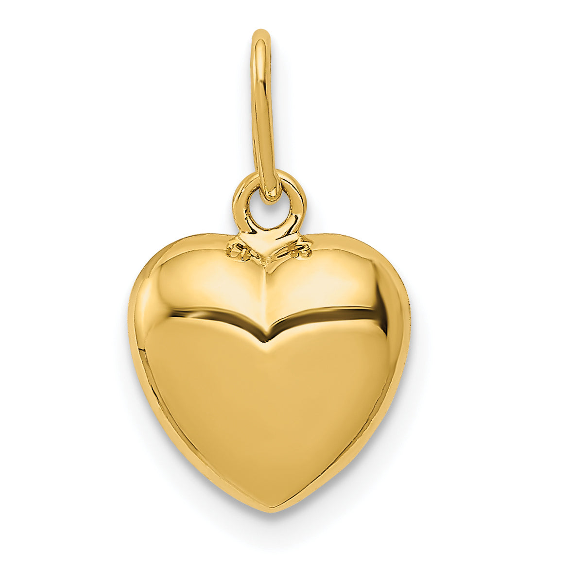 14K Polished 3-D Puffed Heart Charm Main image