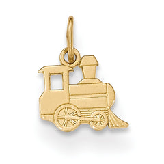 14K Gold Polished Small Toy Train Pendant