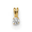 14k Childrens Tiny CZ Pendant