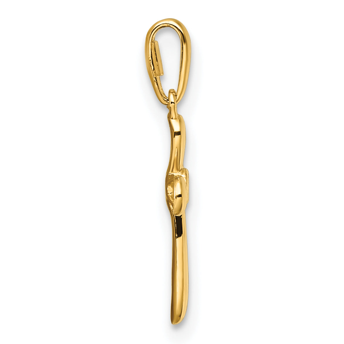 14K Childrens CZ Cross Pendant Secondary image