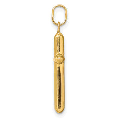 14k Polished Hollow Latin Cross Charm