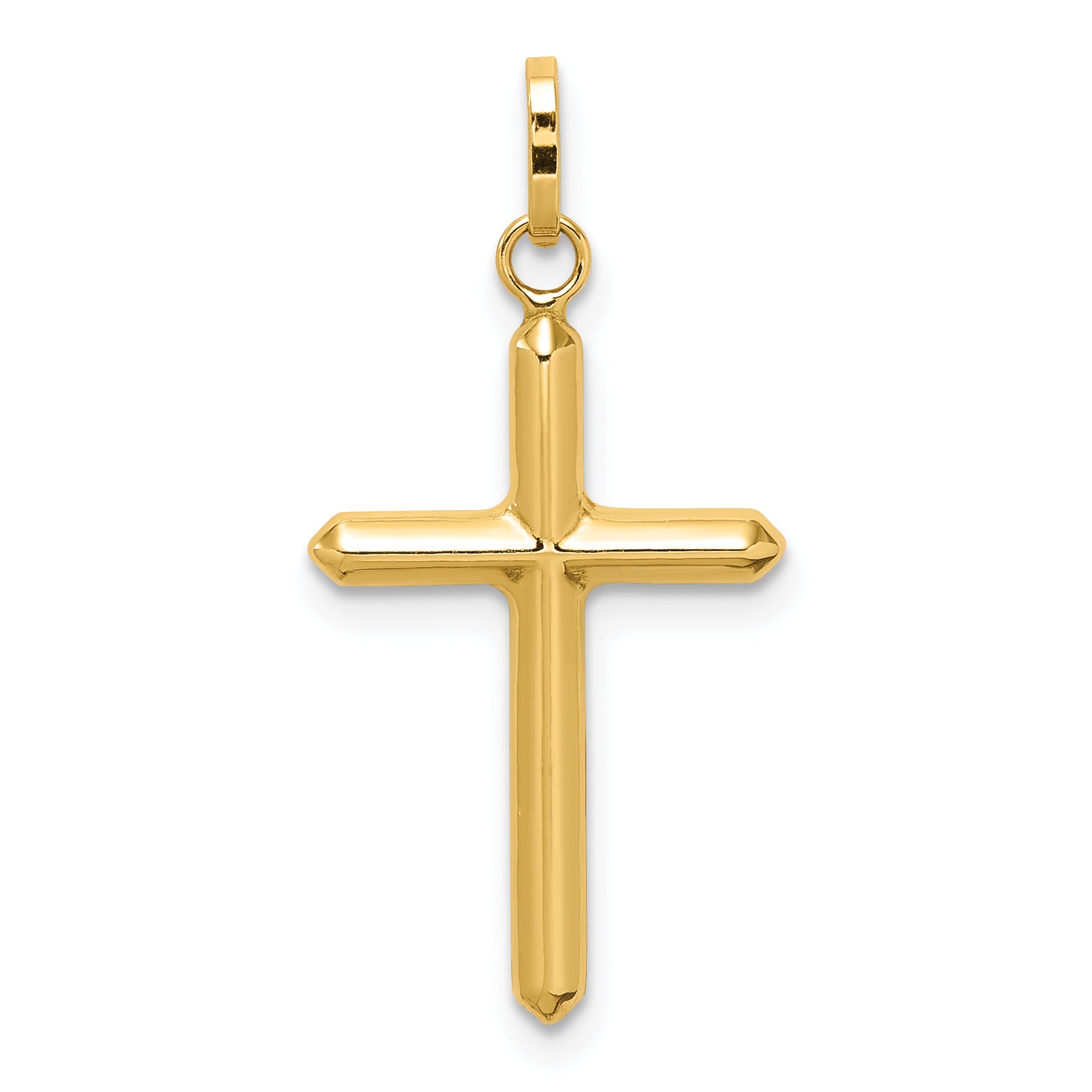 14k Polished Hollow Latin Cross Charm Main image