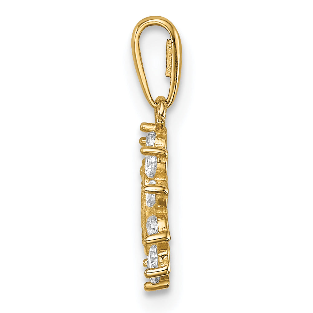 14K Our Lady of Guadalupe CZ Pendant Secondary image