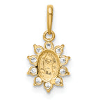 14K Our Lady of Guadalupe CZ Pendant