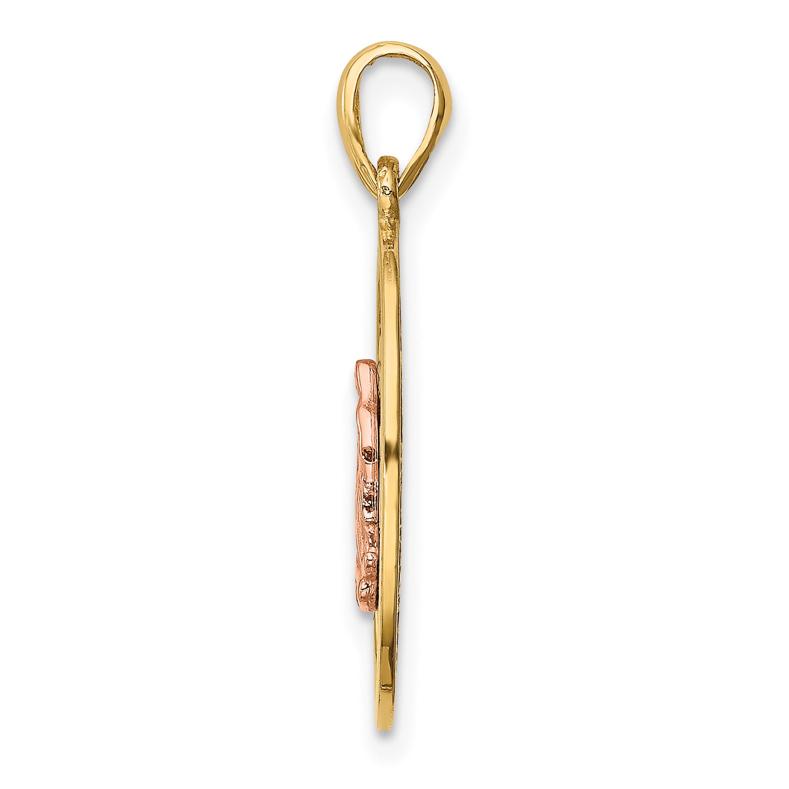 14K Two-tone Our Lady of Guadalupe Pendant Secondary image