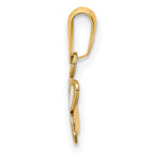 14k Enamel Bumble Bee Pendant